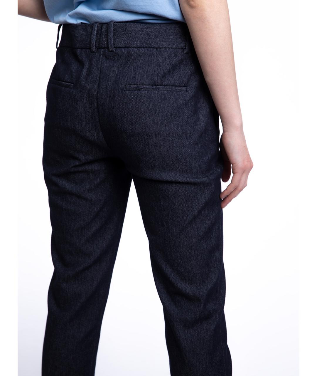 THEORY Синие прямые брюки, фото 4