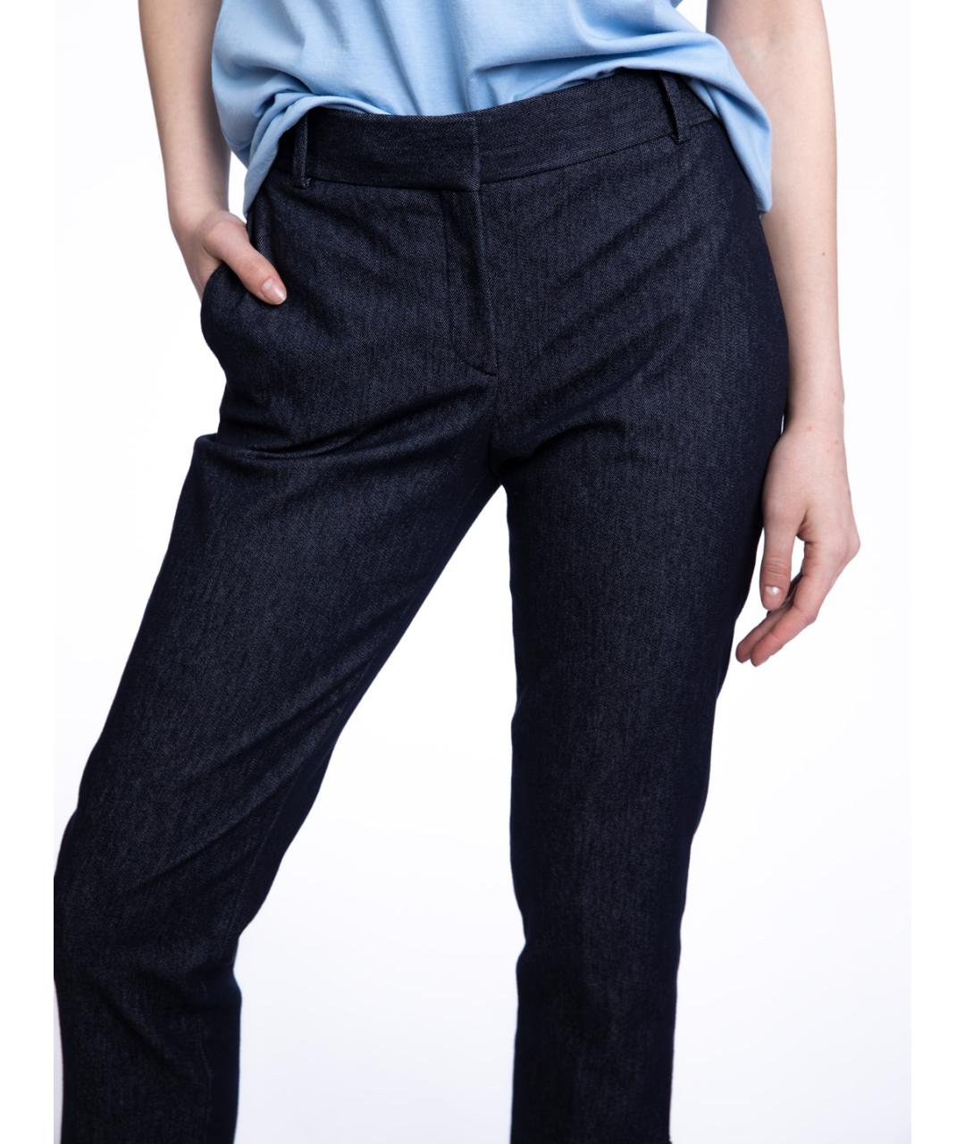 THEORY Синие прямые брюки, фото 2