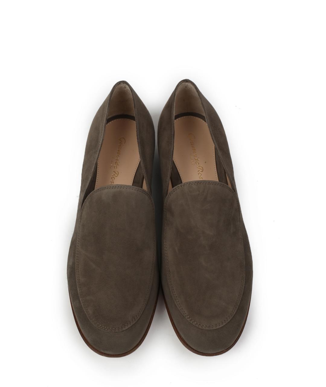 GIANVITO ROSSI Коричневые замшевые лоферы, фото 4