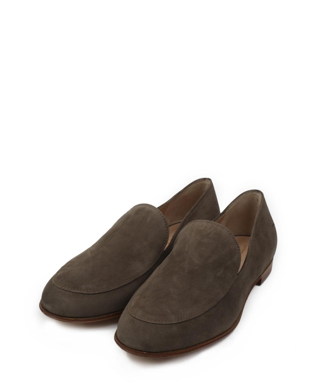 GIANVITO ROSSI Коричневые замшевые лоферы, фото 3