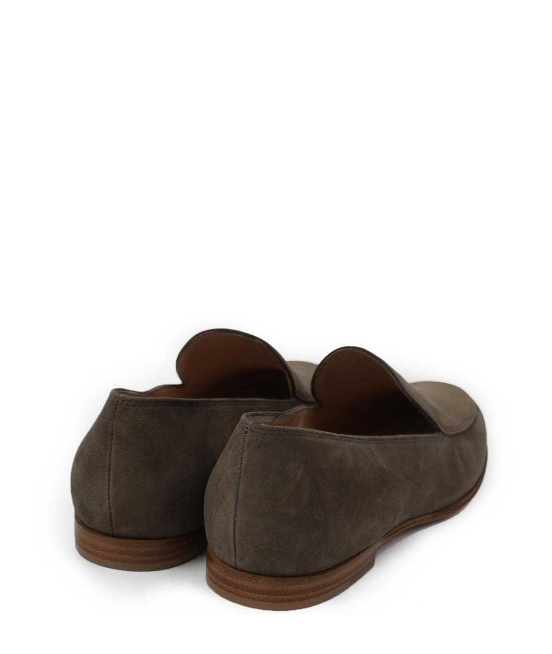 GIANVITO ROSSI Коричневые замшевые лоферы, фото 2