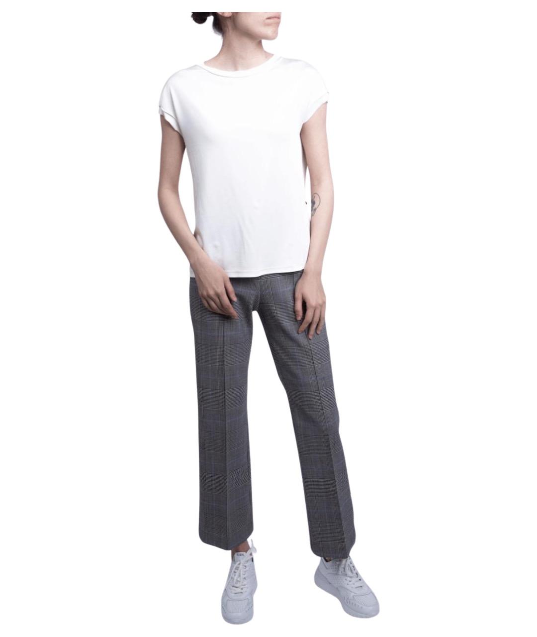 THEORY Серые прямые брюки, фото 1