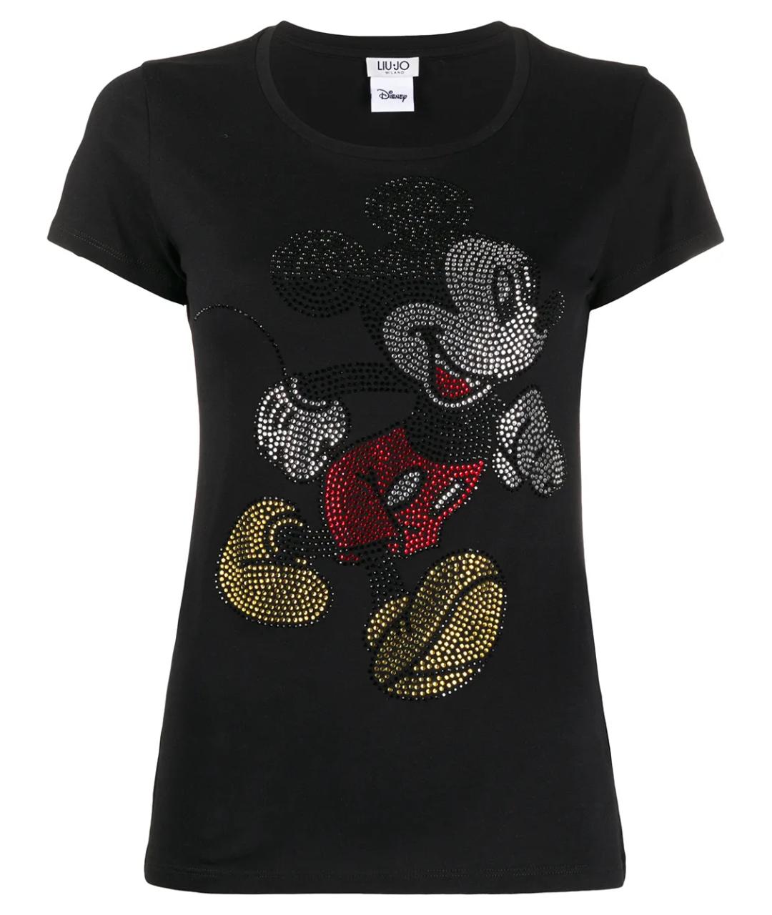 LIU JO Черная хлопковая футболка, фото 1