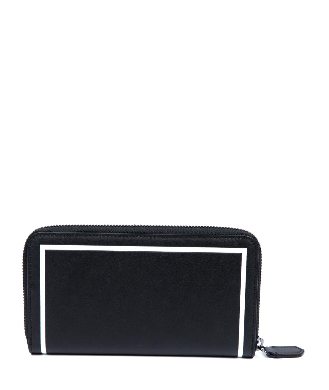 EMPORIO ARMANI Черный кожаный кошелек, фото 3
