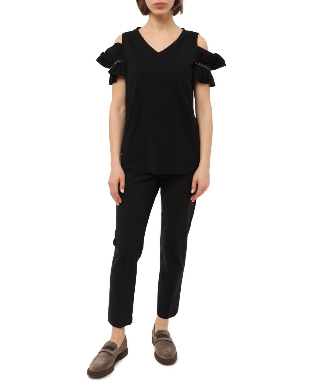 BRUNELLO CUCINELLI Черная майка, фото 2