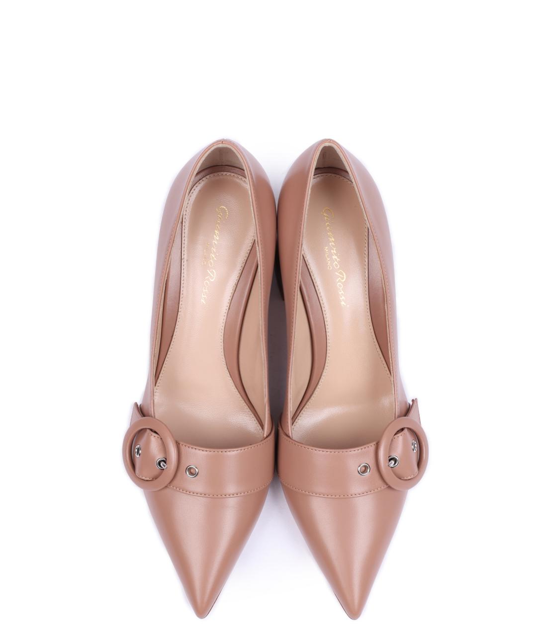 GIANVITO ROSSI Розовые кожаные туфли, фото 4