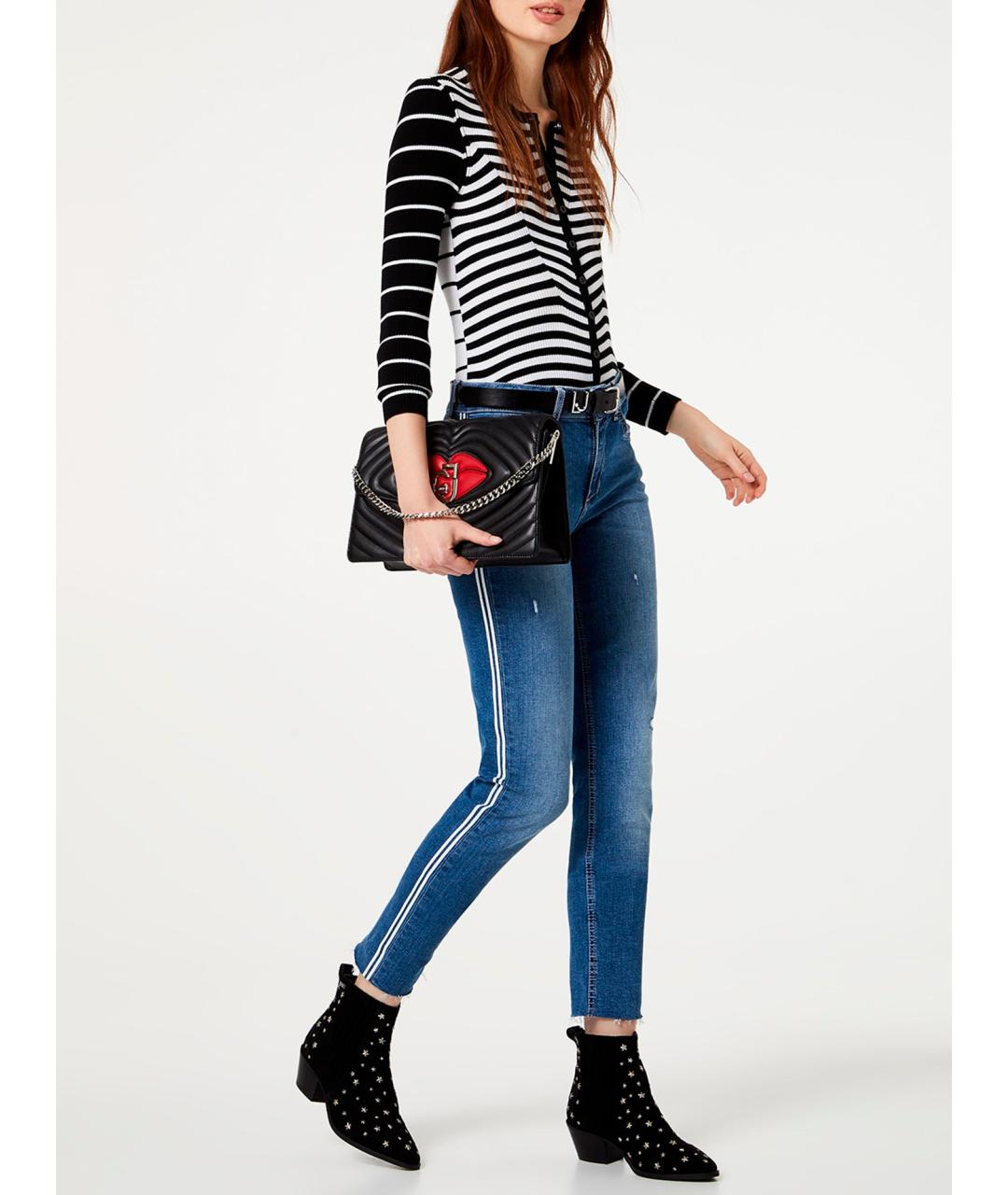 LIU JO Синие хлопковые джинсы слим, фото 3