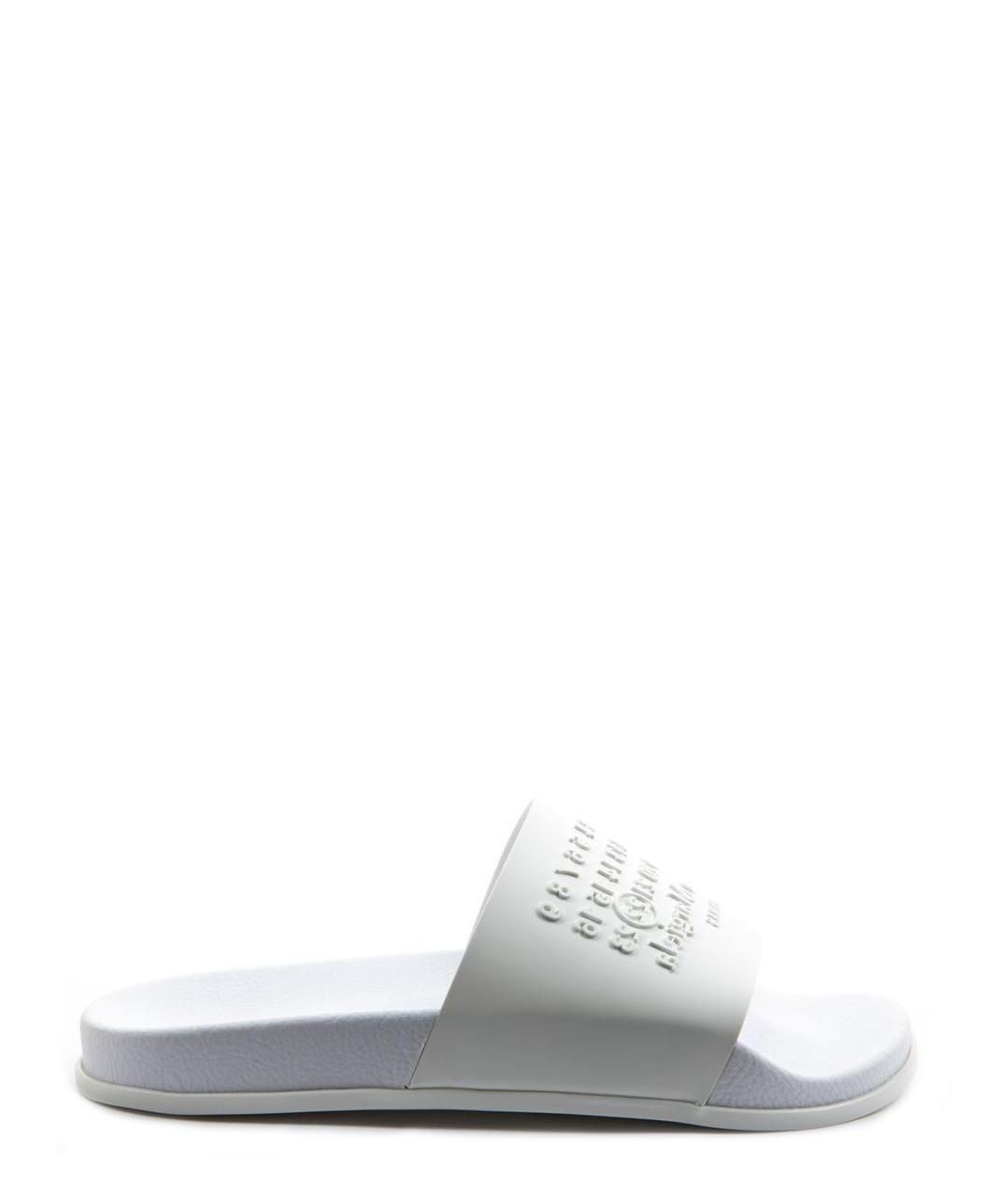 MAISON MARGIELA Белые резиновые шлепанцы, фото 1