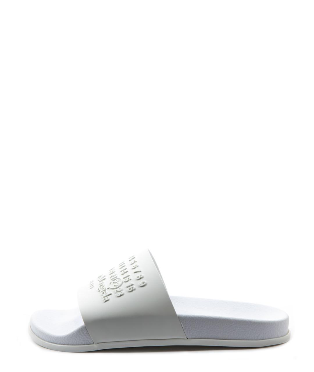 MAISON MARGIELA Белые резиновые шлепанцы, фото 3