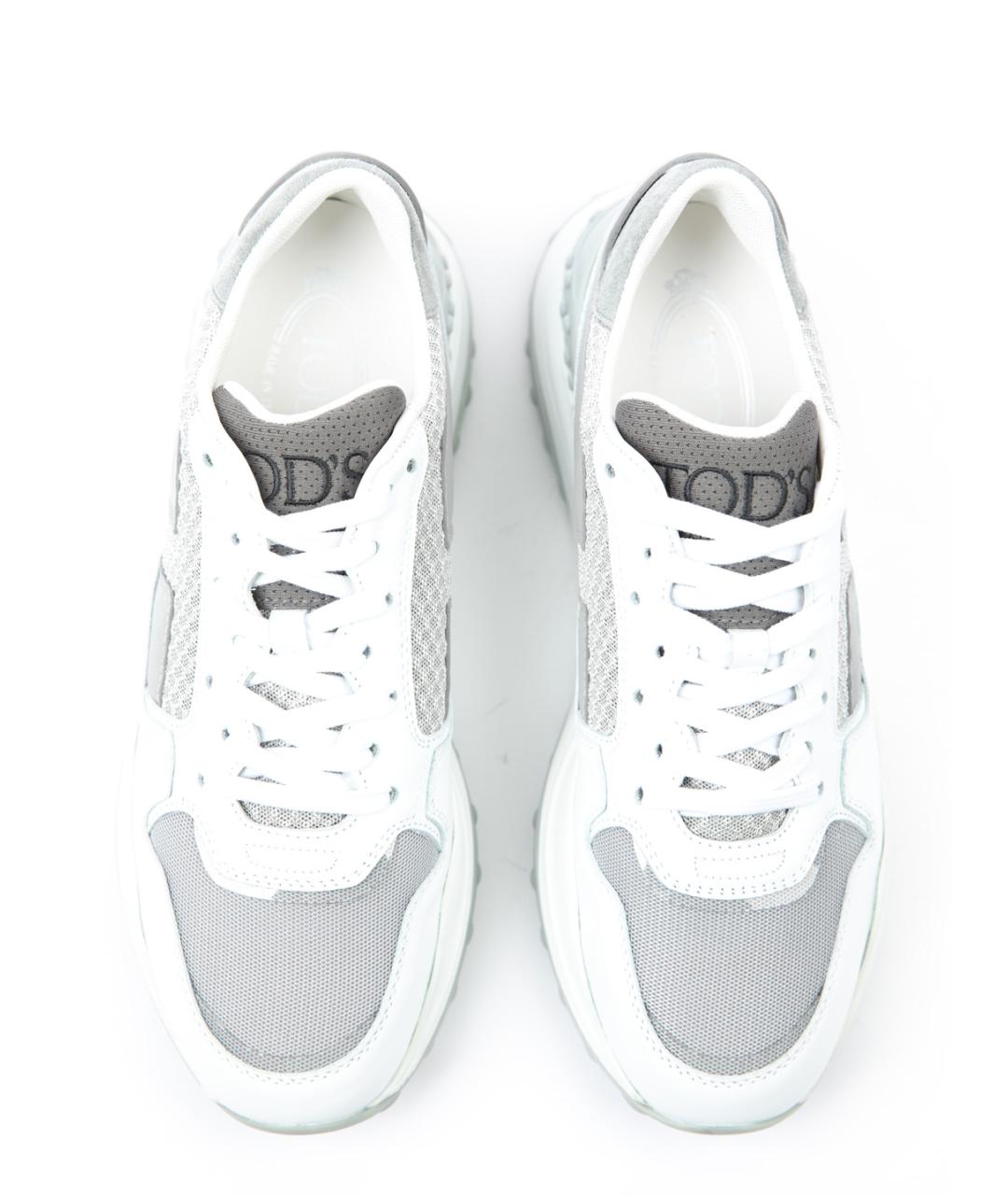 TOD'S Серые текстильные кроссовки, фото 4