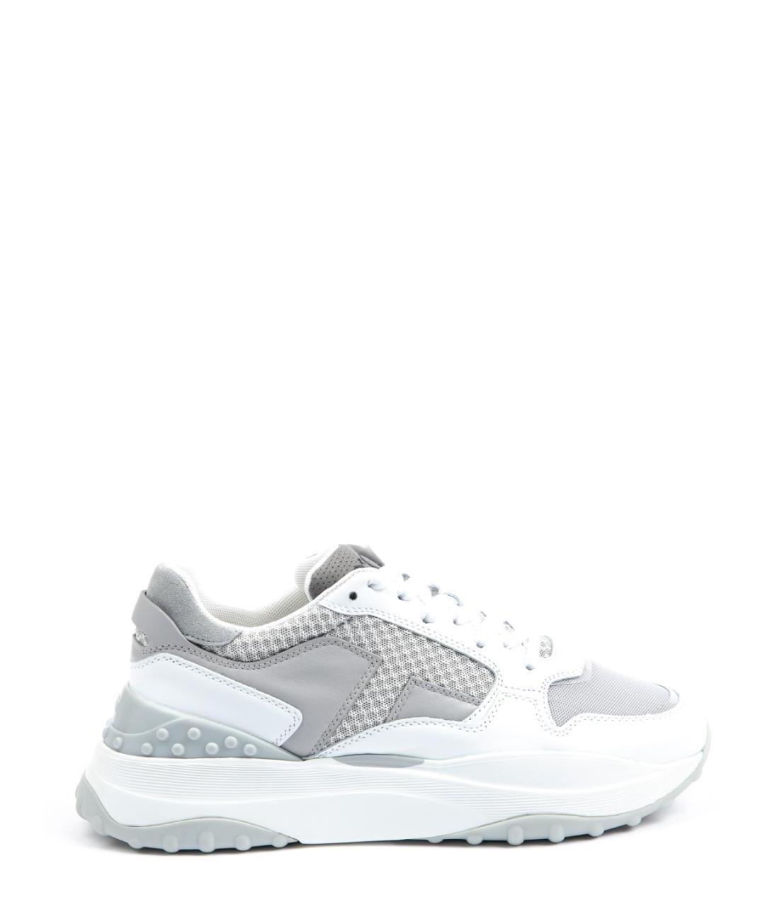 TOD'S Серые текстильные кроссовки, фото 1