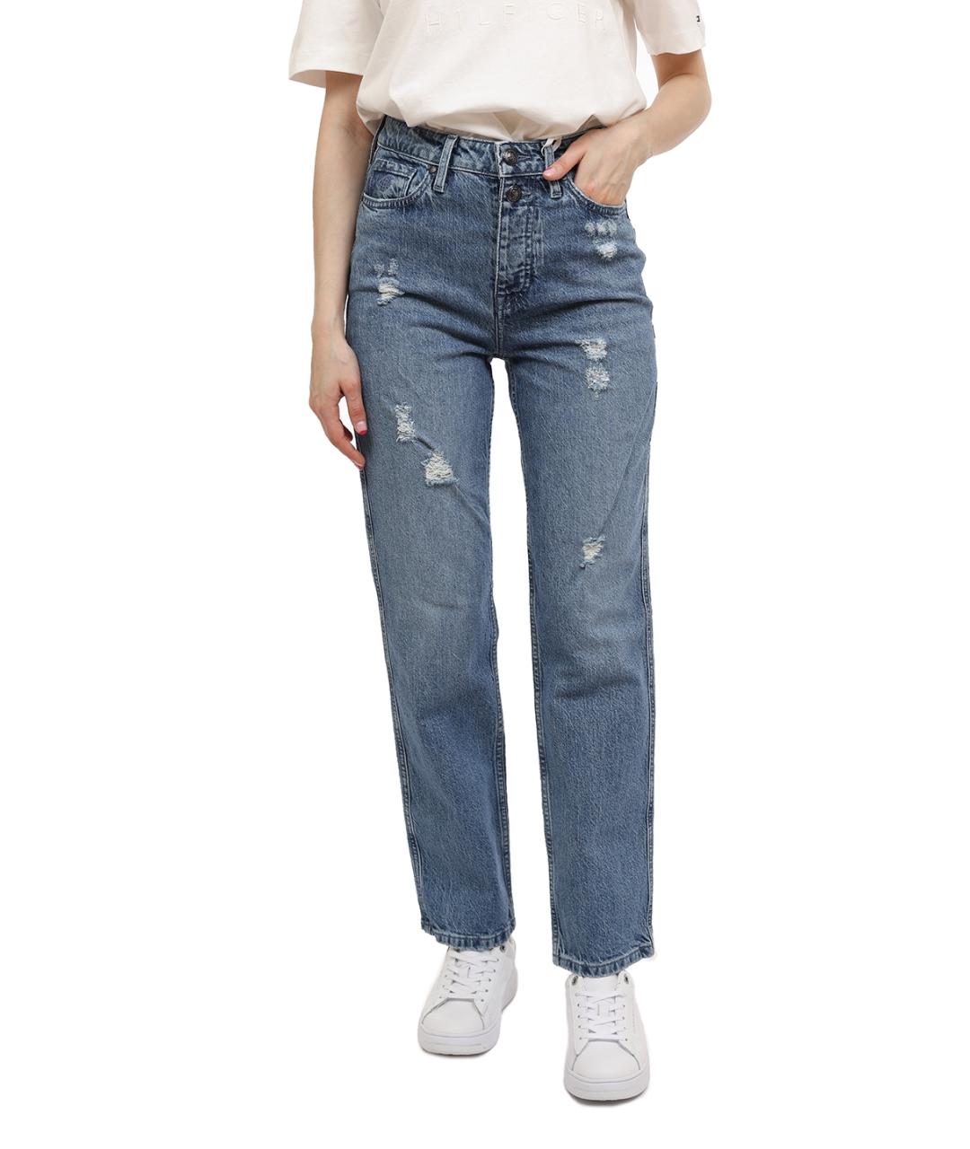 TOMMY HILFIGER Синие прямые джинсы, фото 5