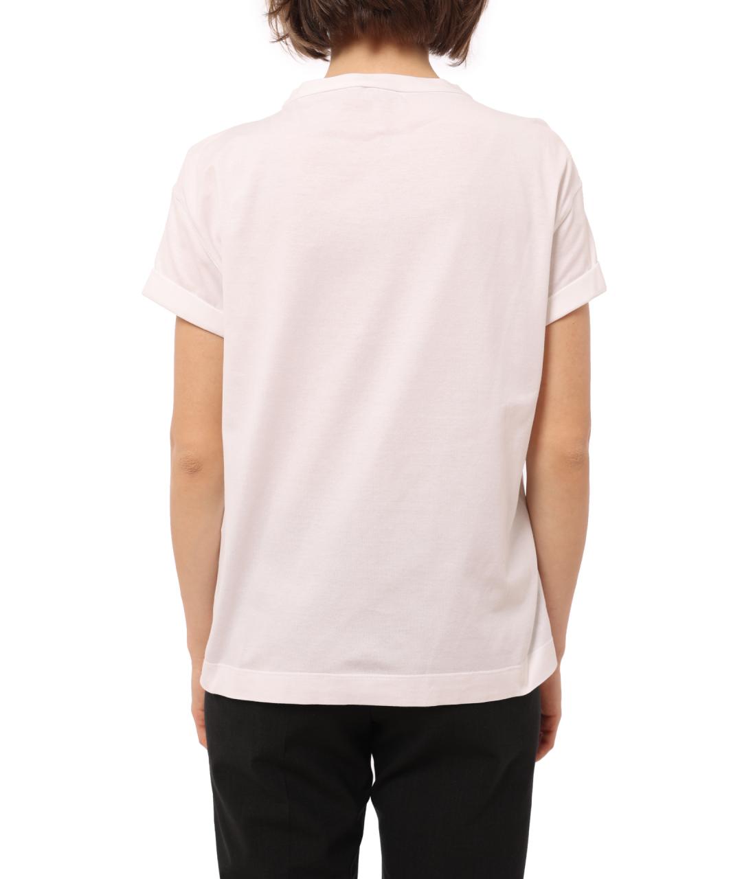 BRUNELLO CUCINELLI Белая хлопковая футболка, фото 6