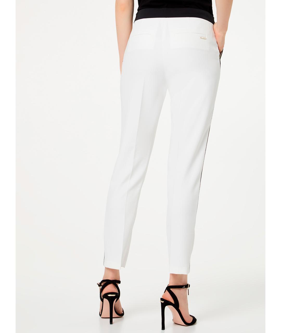 LIU JO Белые прямые брюки, фото 3