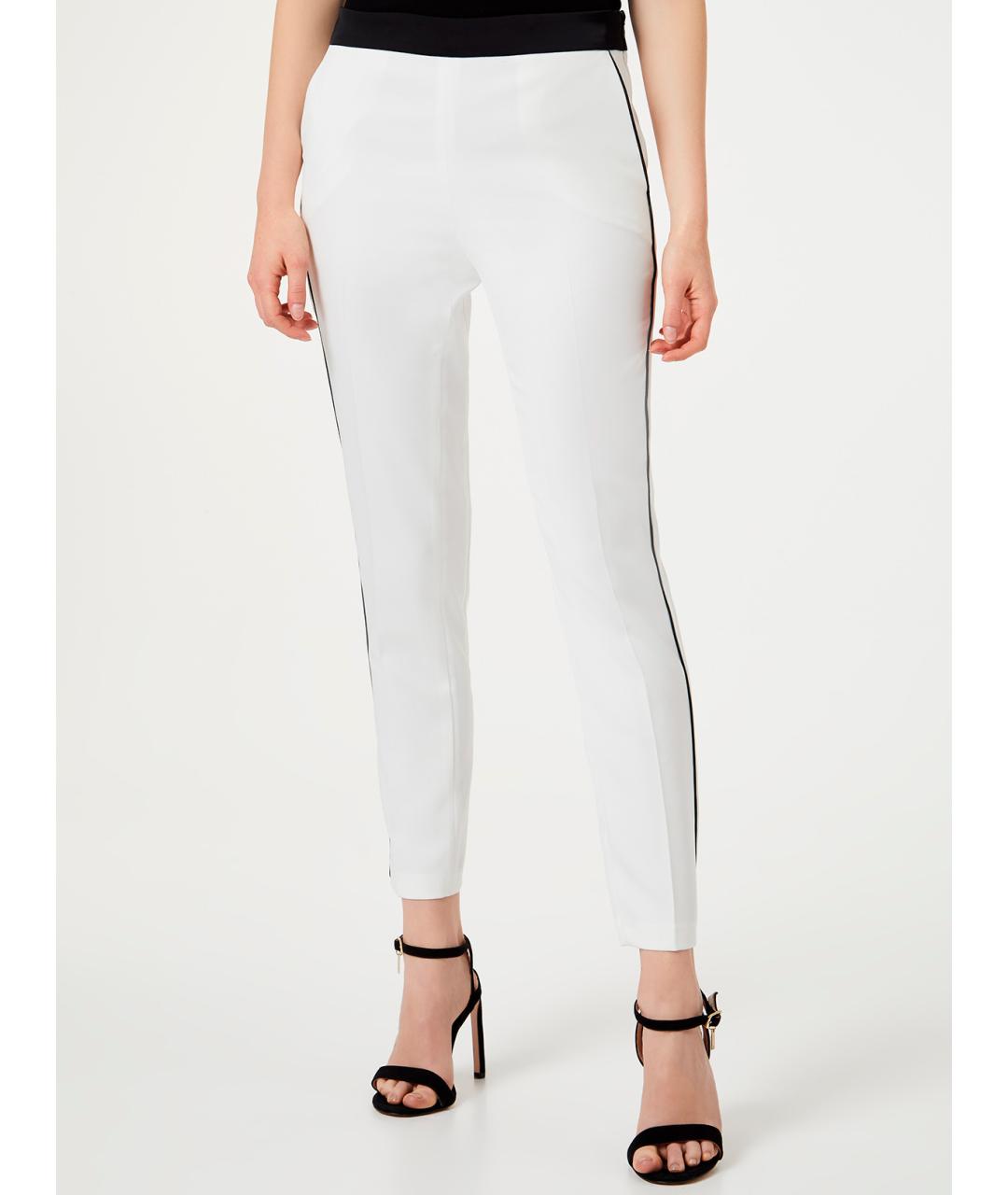 LIU JO Белые прямые брюки, фото 2