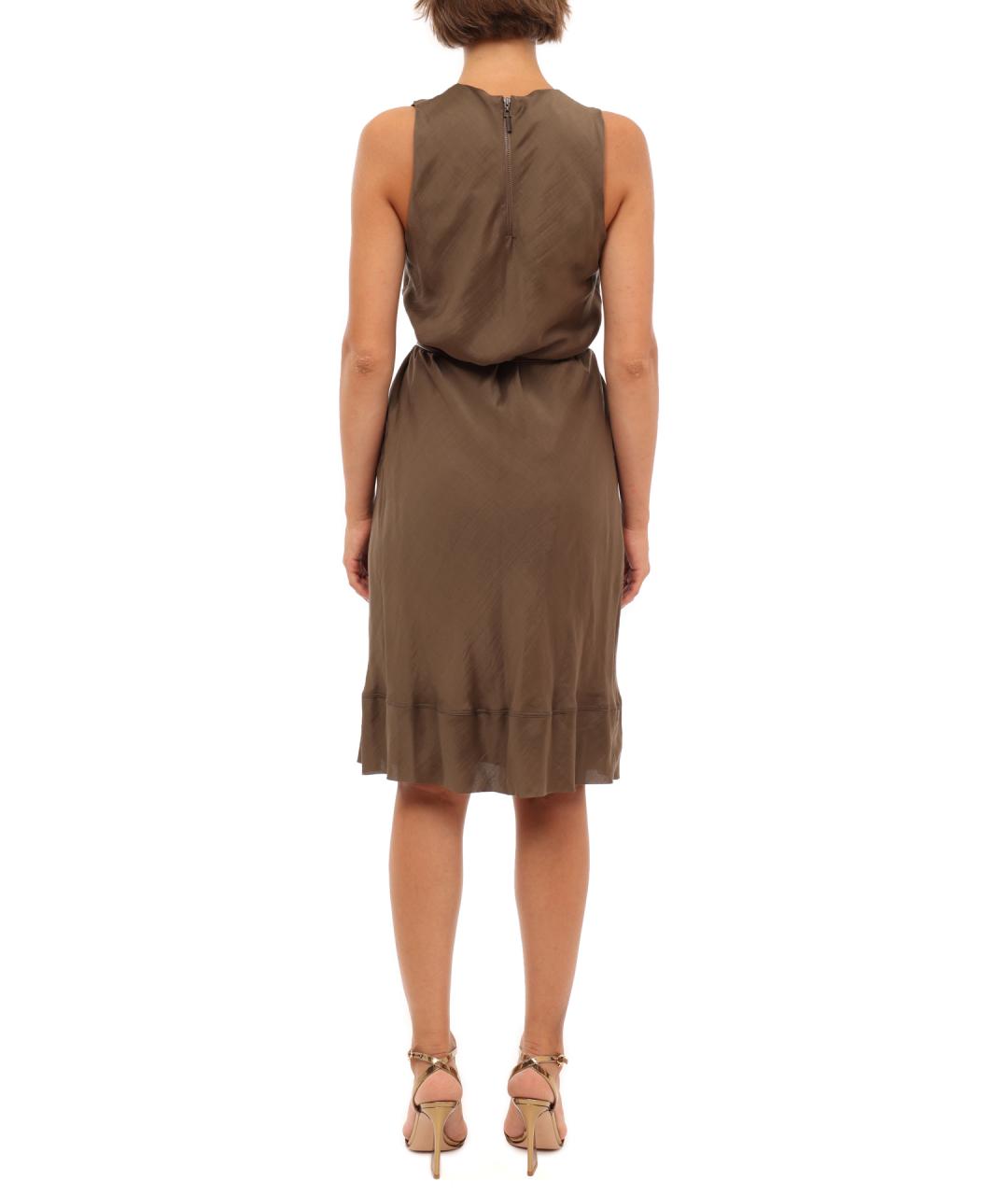 BRUNELLO CUCINELLI Коричневое повседневное платье, фото 5
