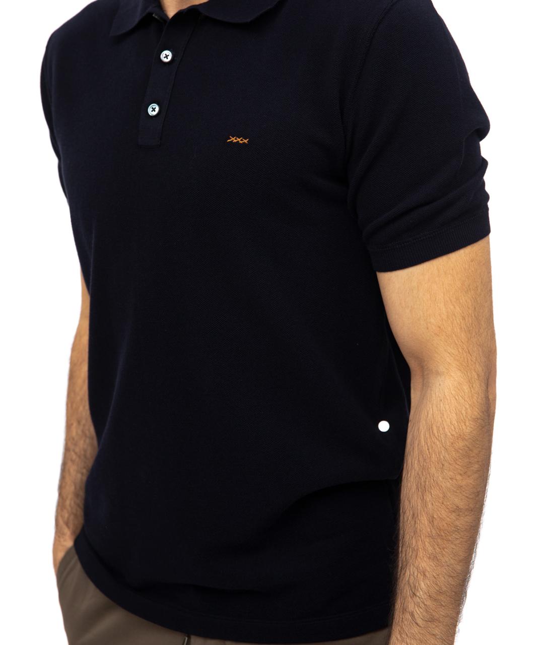 ZEGNA Синее поло с коротким рукавом, фото 2
