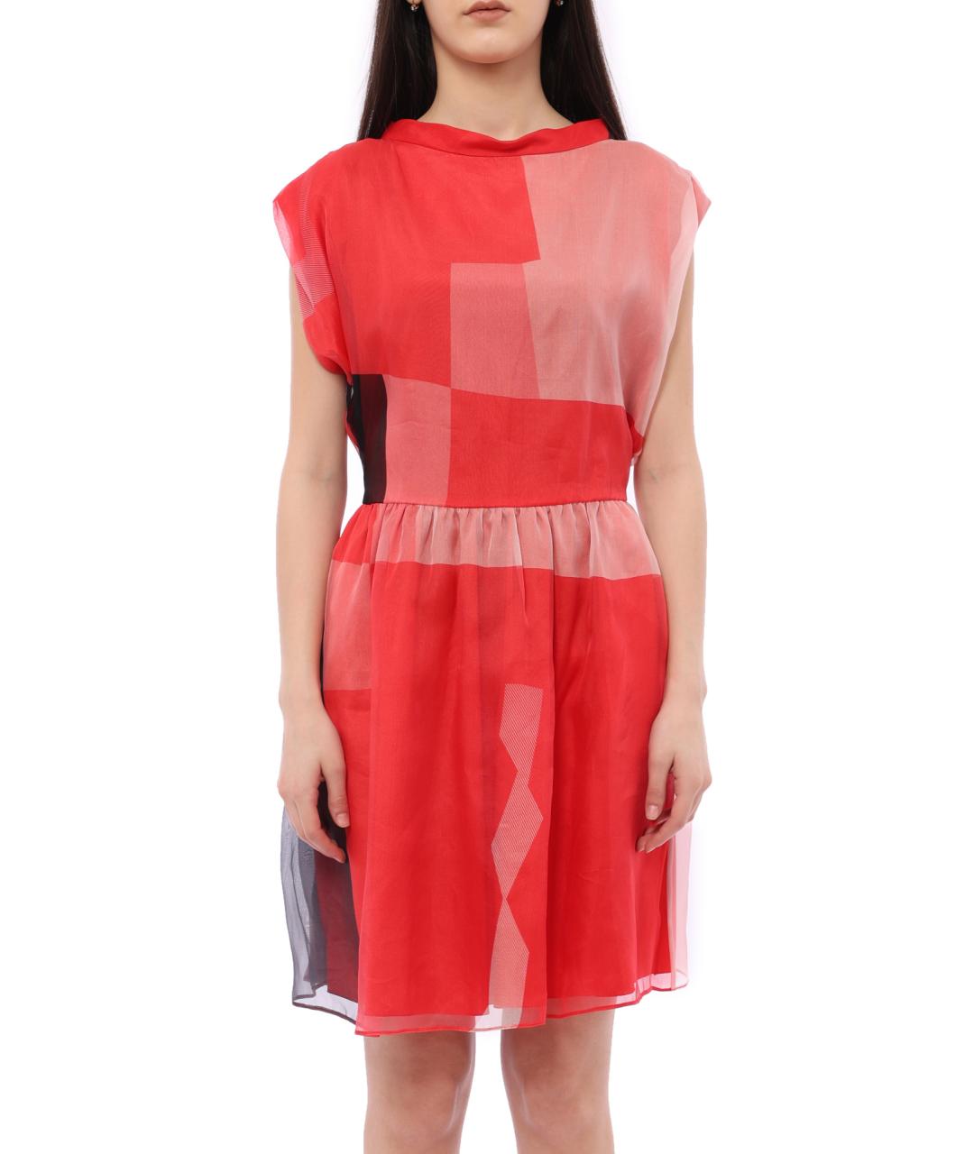 EMPORIO ARMANI Красное повседневное платье, фото 2