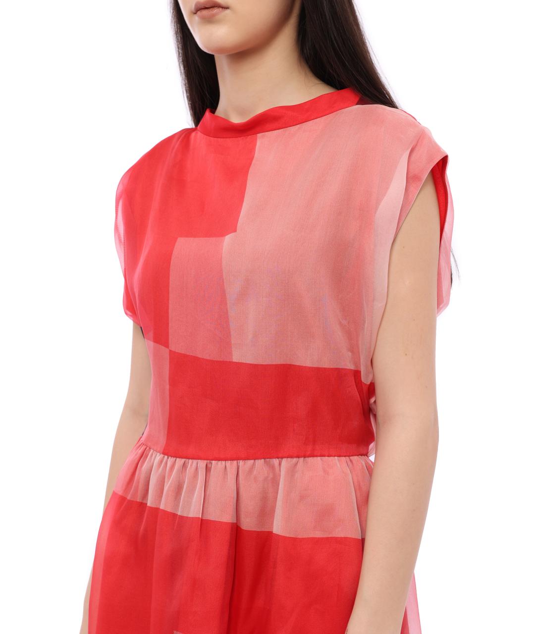 EMPORIO ARMANI Красное повседневное платье, фото 3