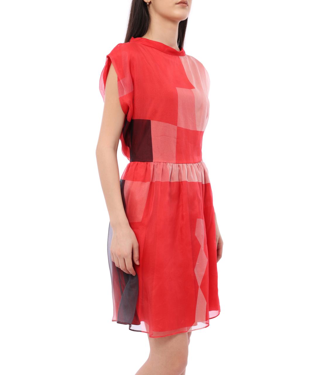 EMPORIO ARMANI Красное повседневное платье, фото 4