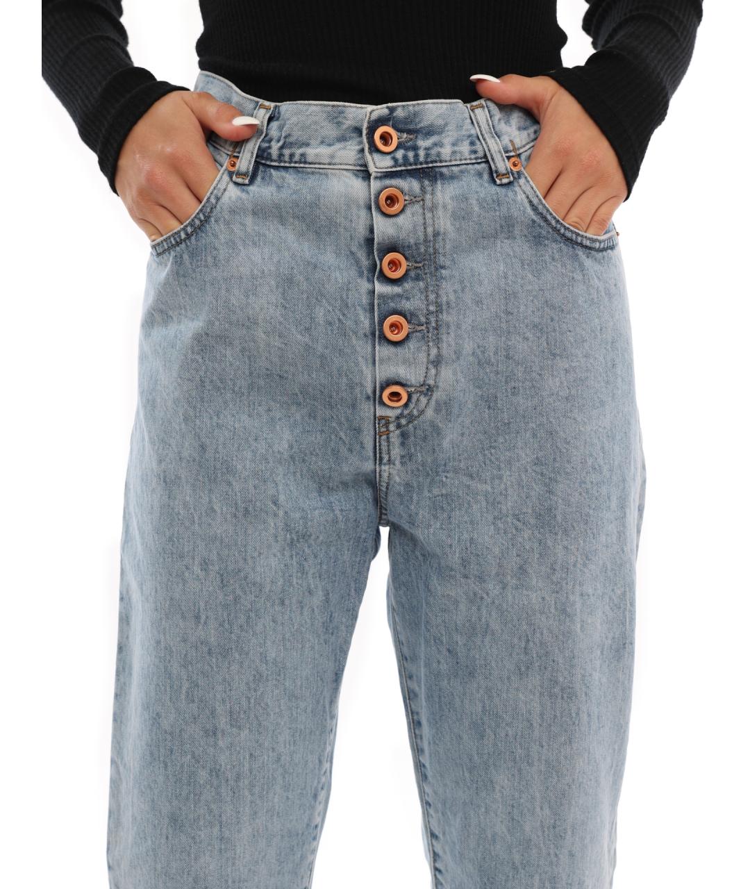 DIESEL Голубые прямые джинсы, фото 4