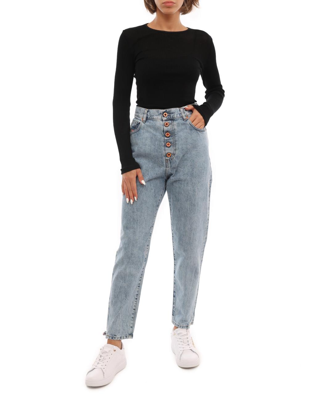 DIESEL Голубые прямые джинсы, фото 2