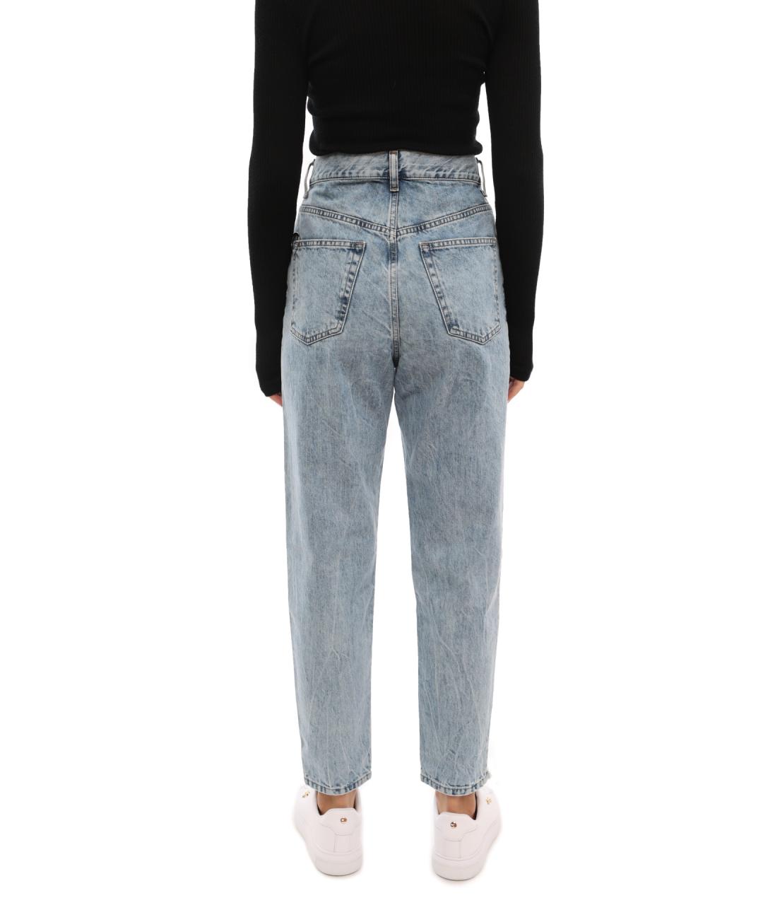 DIESEL Голубые прямые джинсы, фото 5