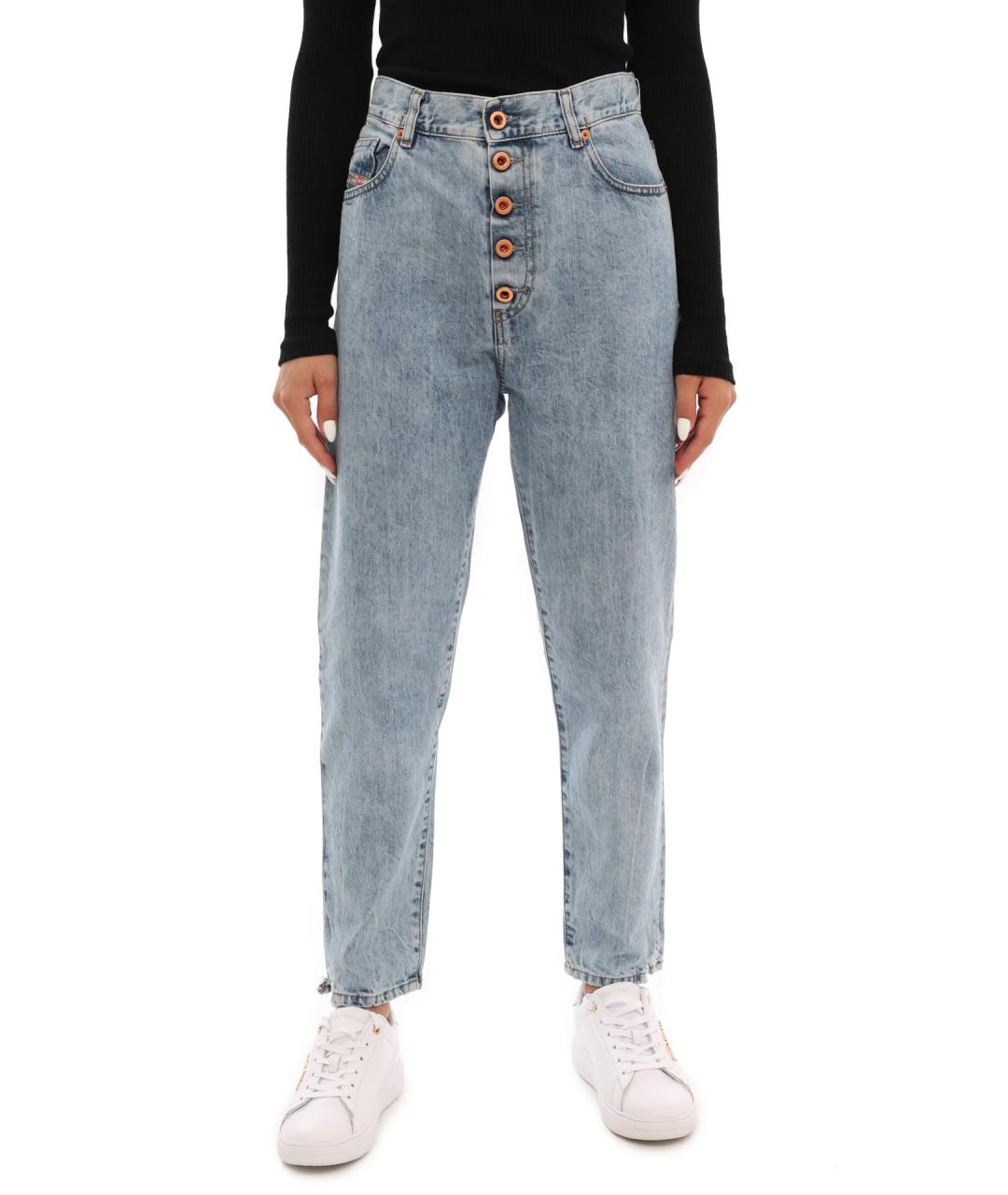 DIESEL Голубые прямые джинсы, фото 7