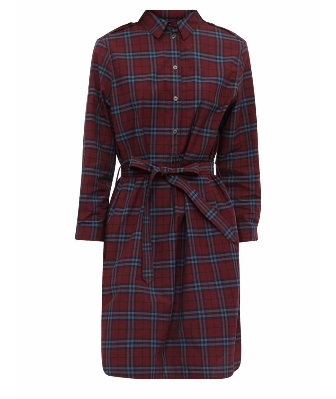 BURBERRY Мульти хлопковое повседневное платье, фото 1