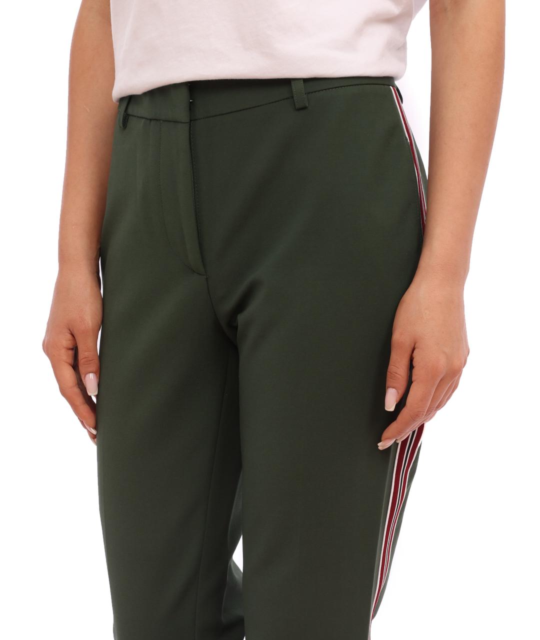 CALVIN KLEIN Зеленые прямые брюки, фото 2