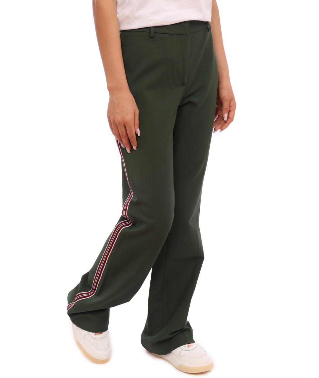 CALVIN KLEIN Зеленые прямые брюки, фото 4