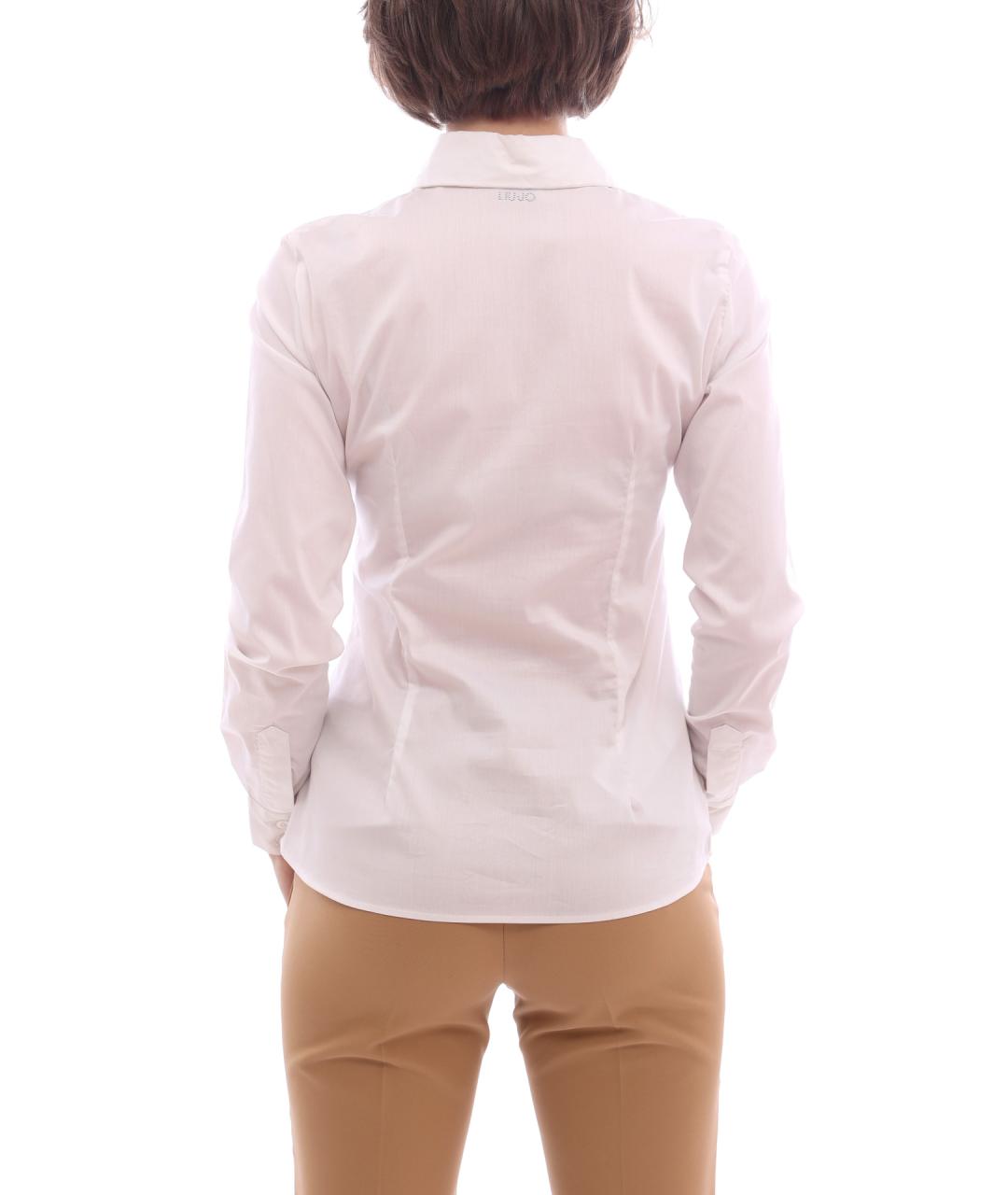 LIU JO Белая хлопковая рубашка, фото 5