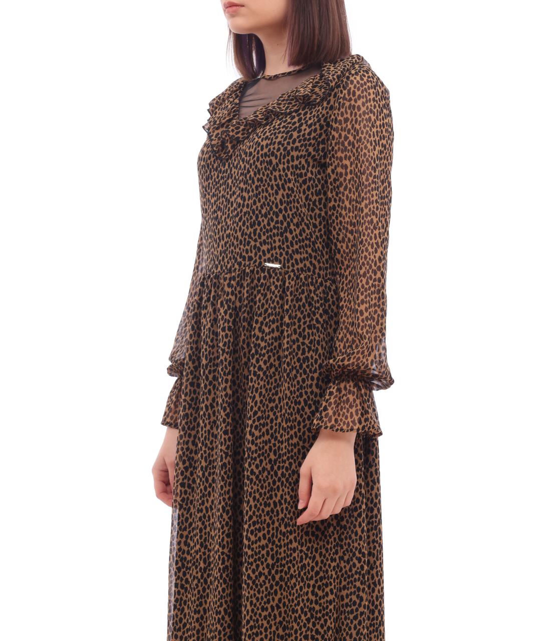 LIU JO Коричневое повседневное платье, фото 3