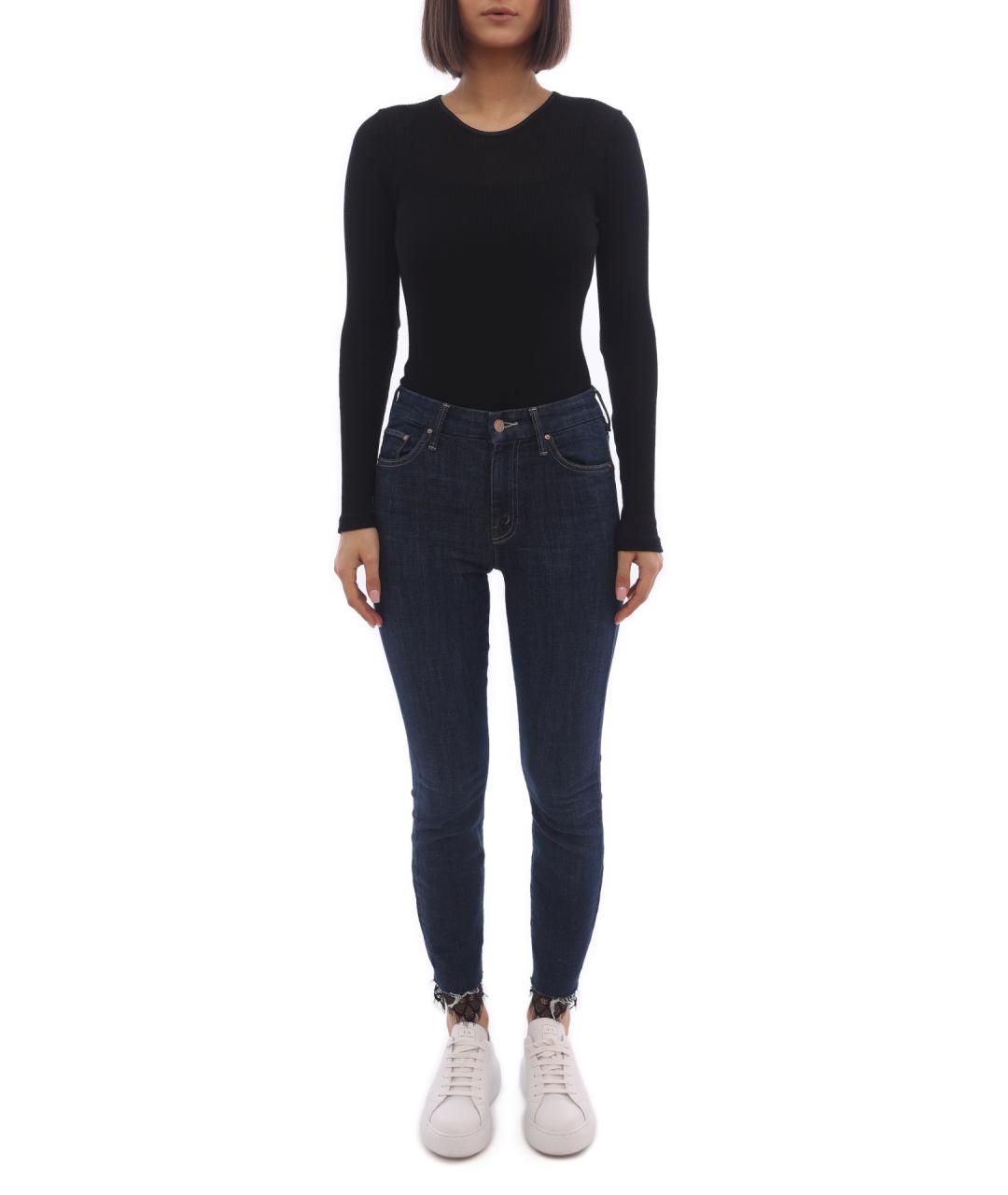 MOTHER Синие джинсы слим, фото 1