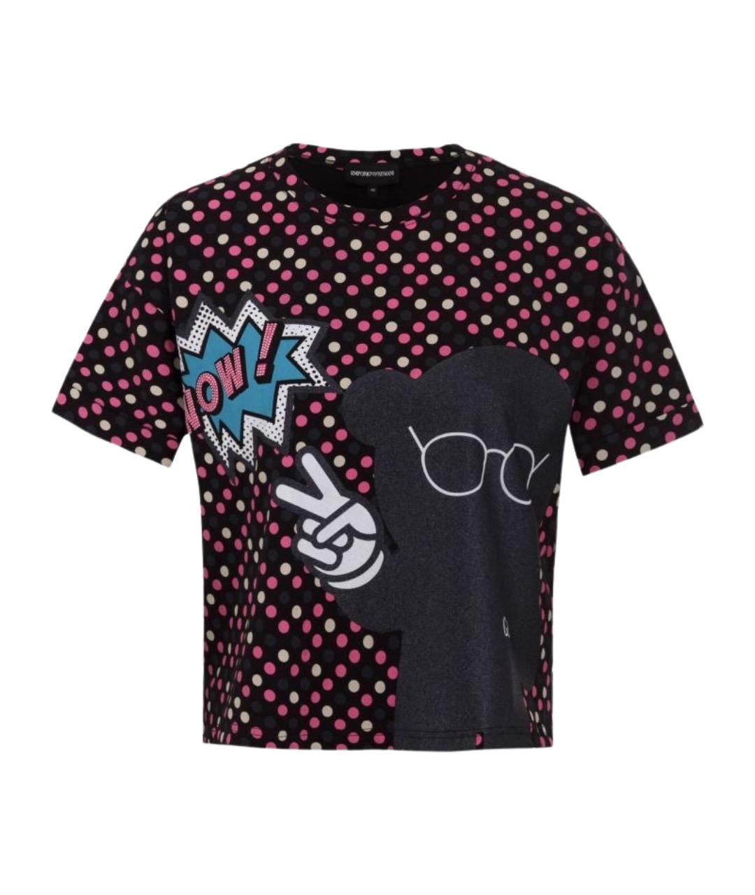 EMPORIO ARMANI Мульти хлопковая футболка, фото 1