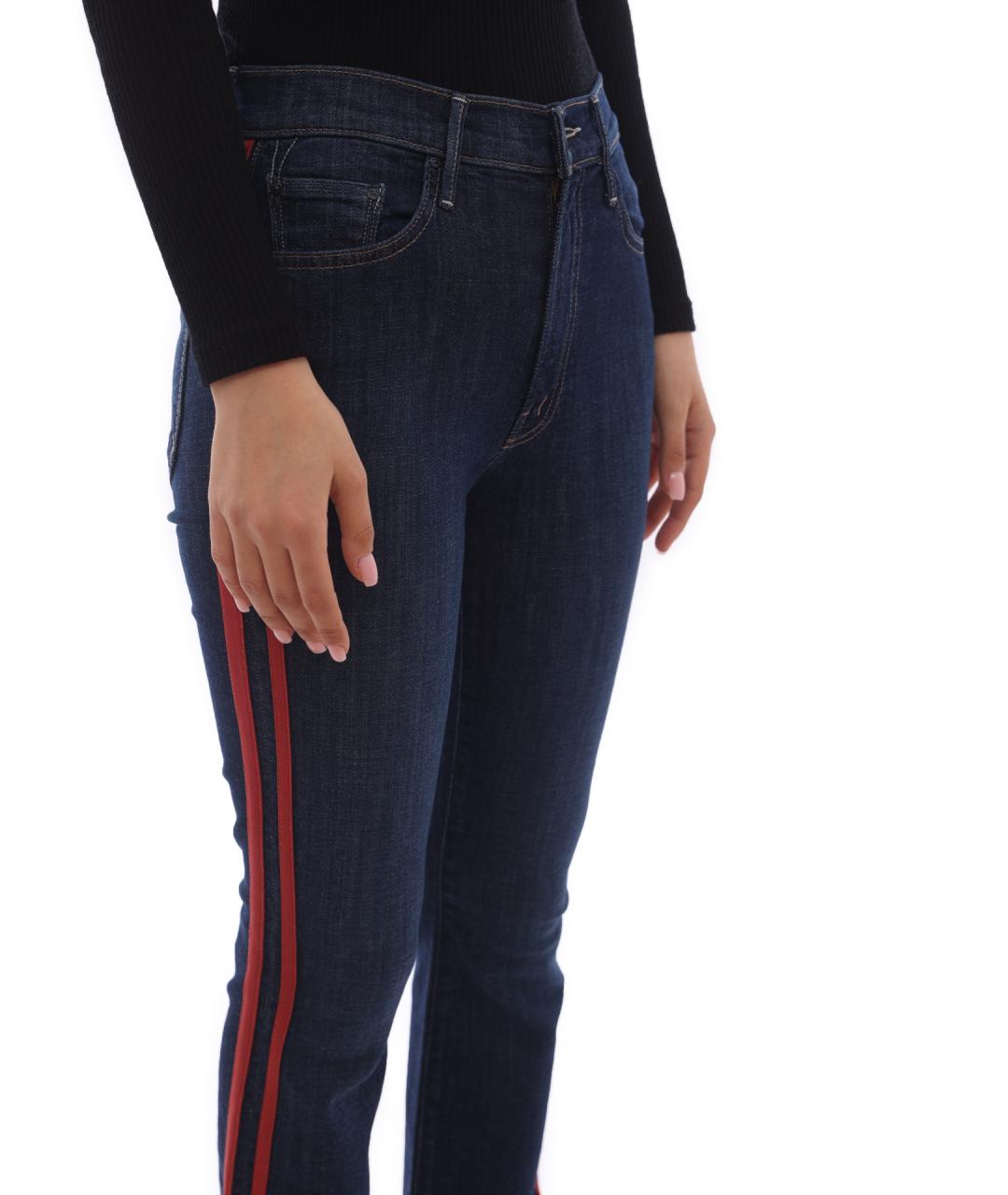 MOTHER Синие хлопковые джинсы слим, фото 5