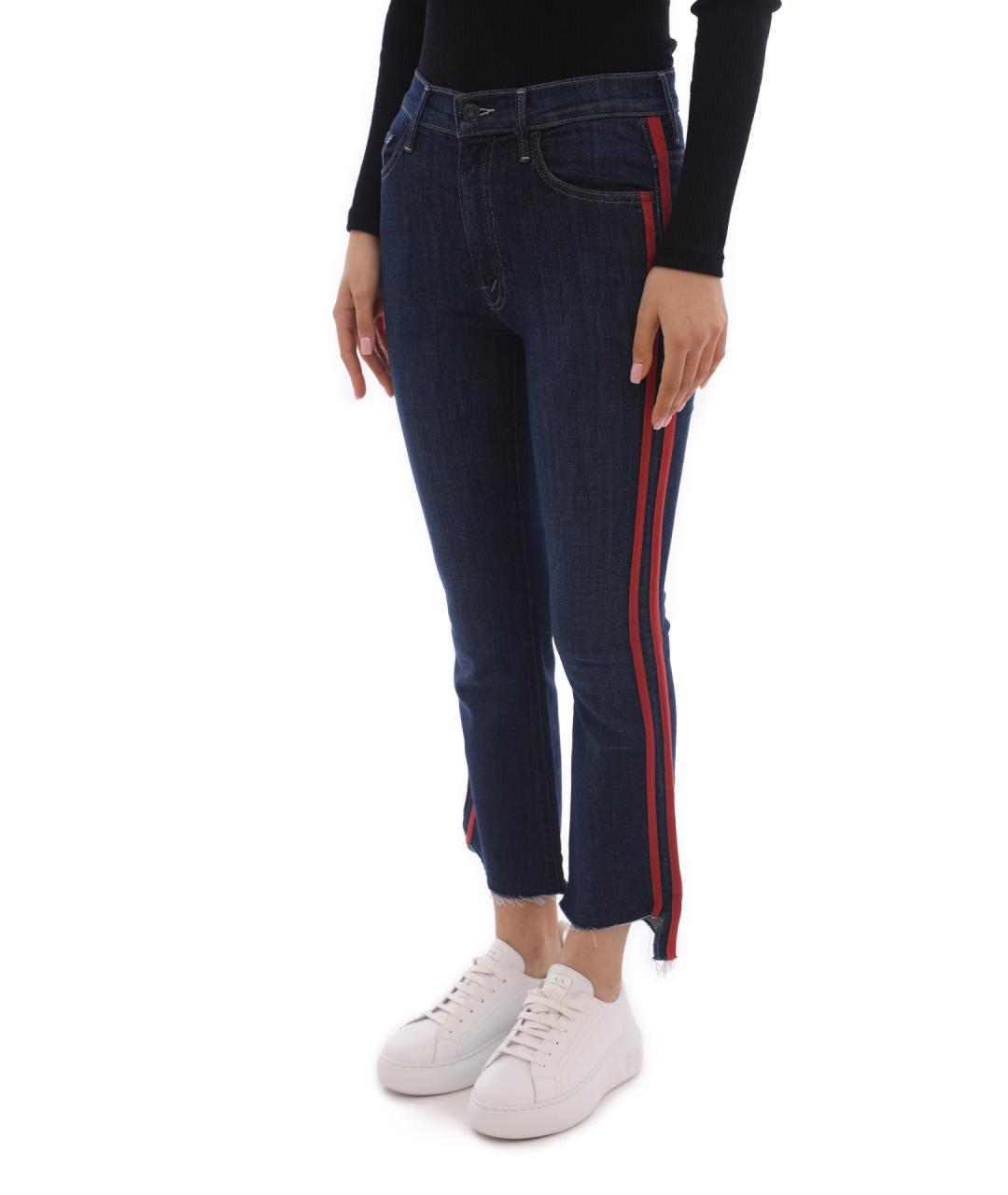 MOTHER Синие хлопковые джинсы слим, фото 2