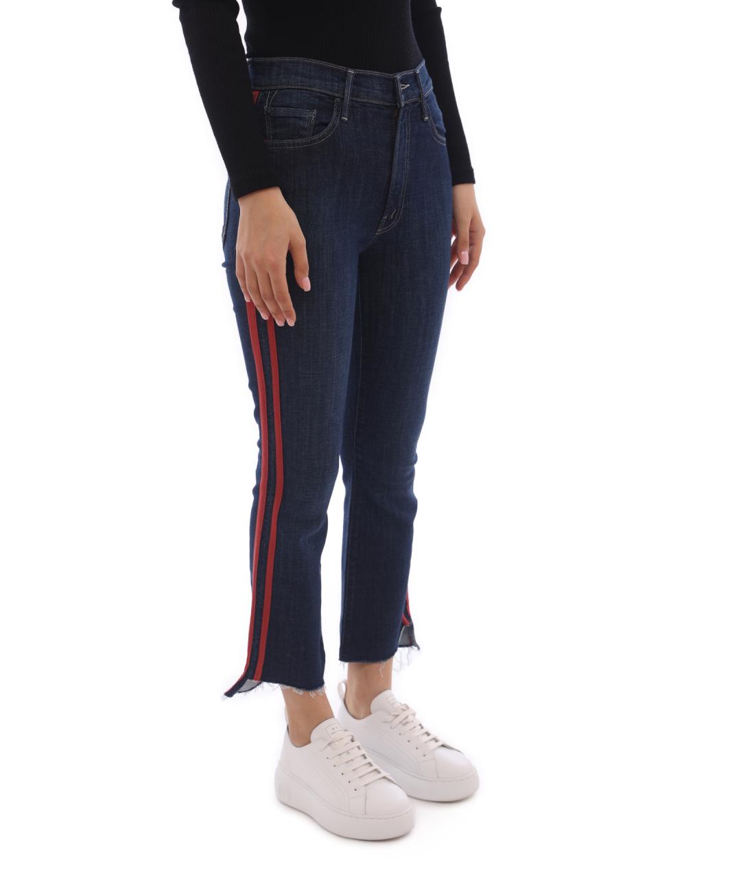 MOTHER Синие хлопковые джинсы слим, фото 4