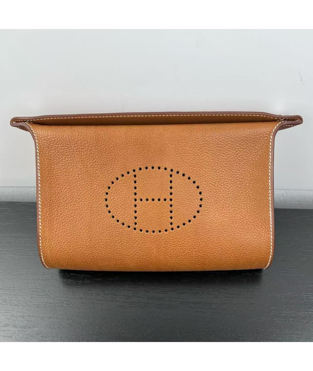 HERMES Коричневая кожаная сумка через плечо, фото 2