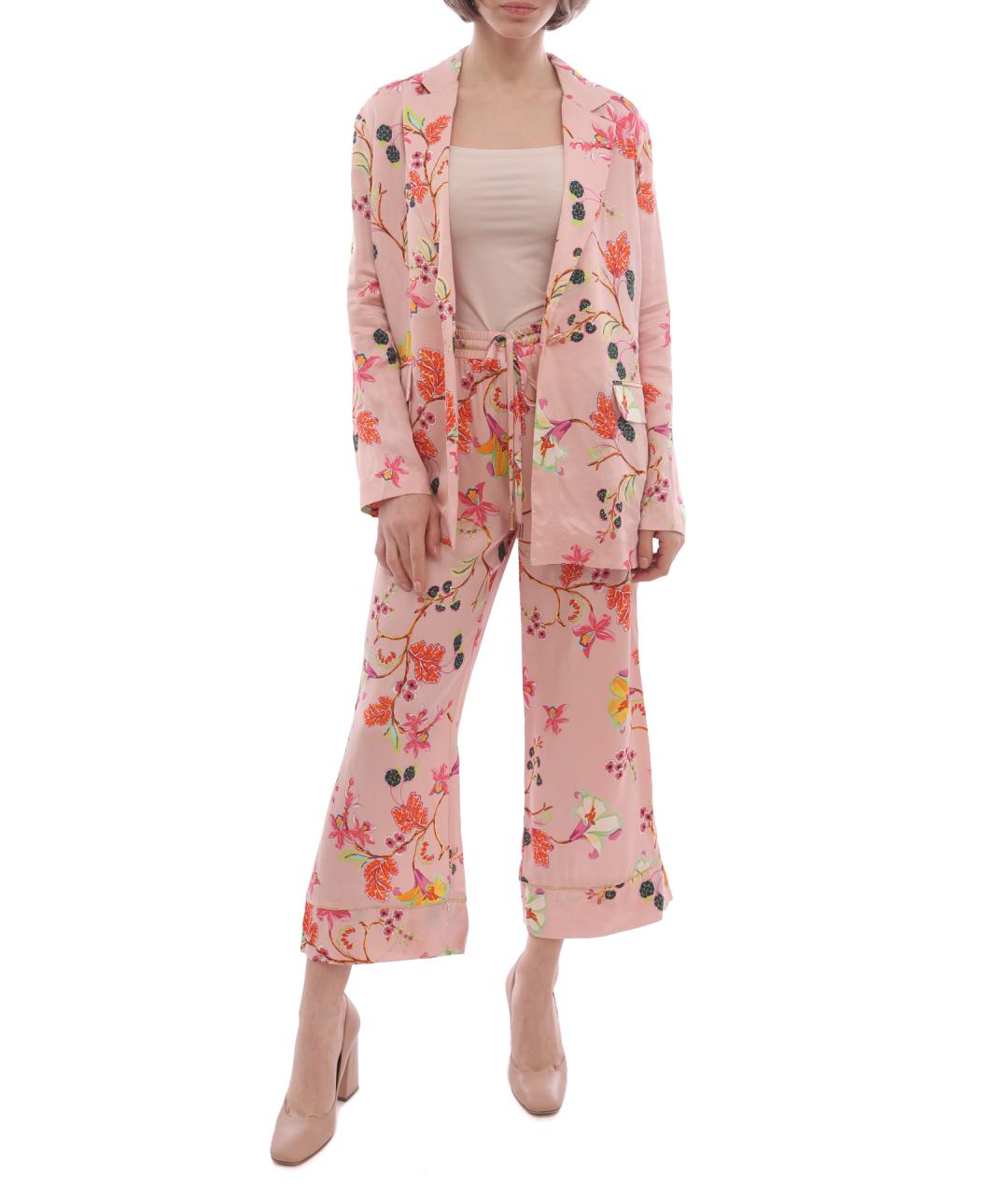 LIU JO Розовые прямые брюки, фото 2