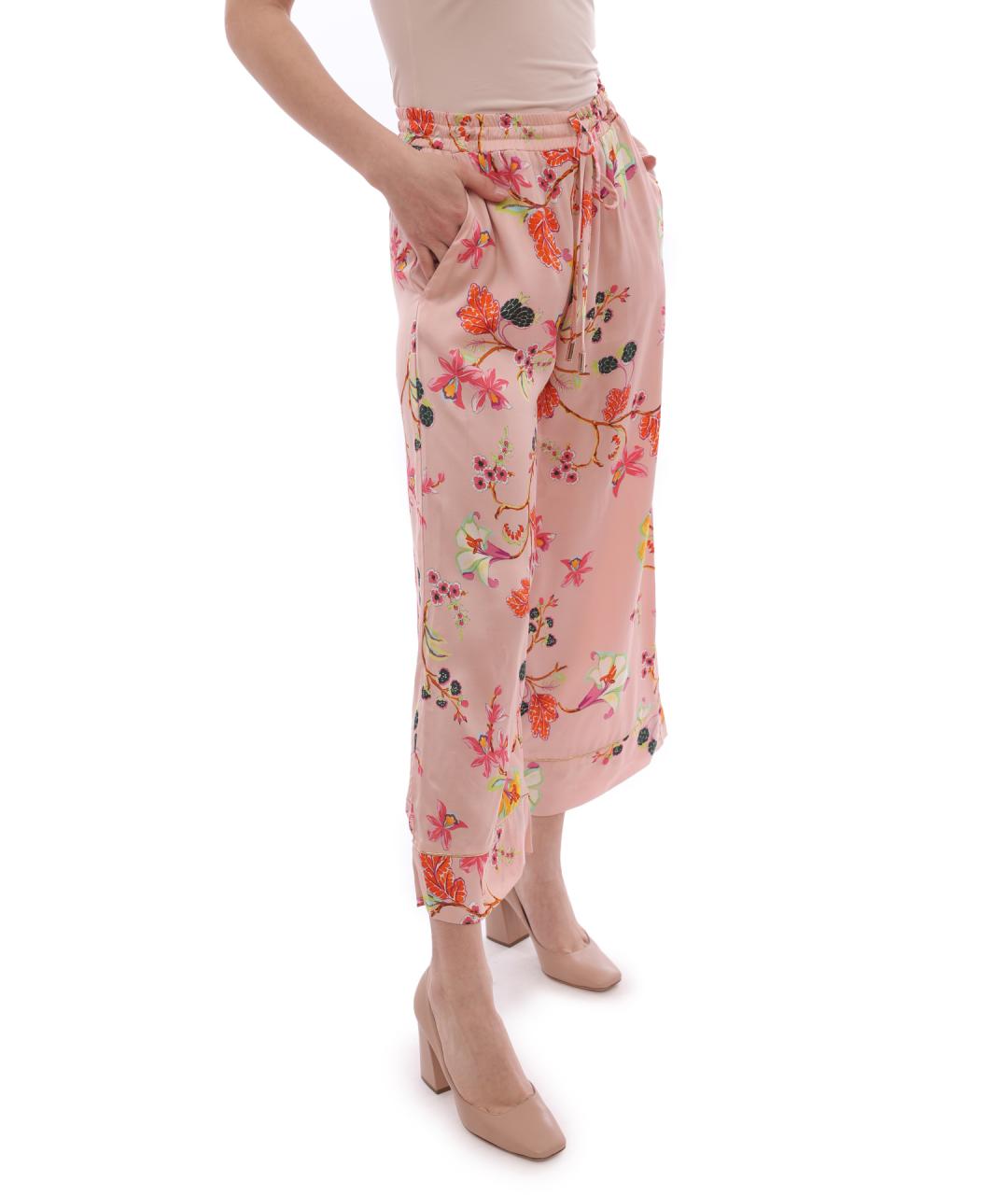 LIU JO Розовые прямые брюки, фото 8