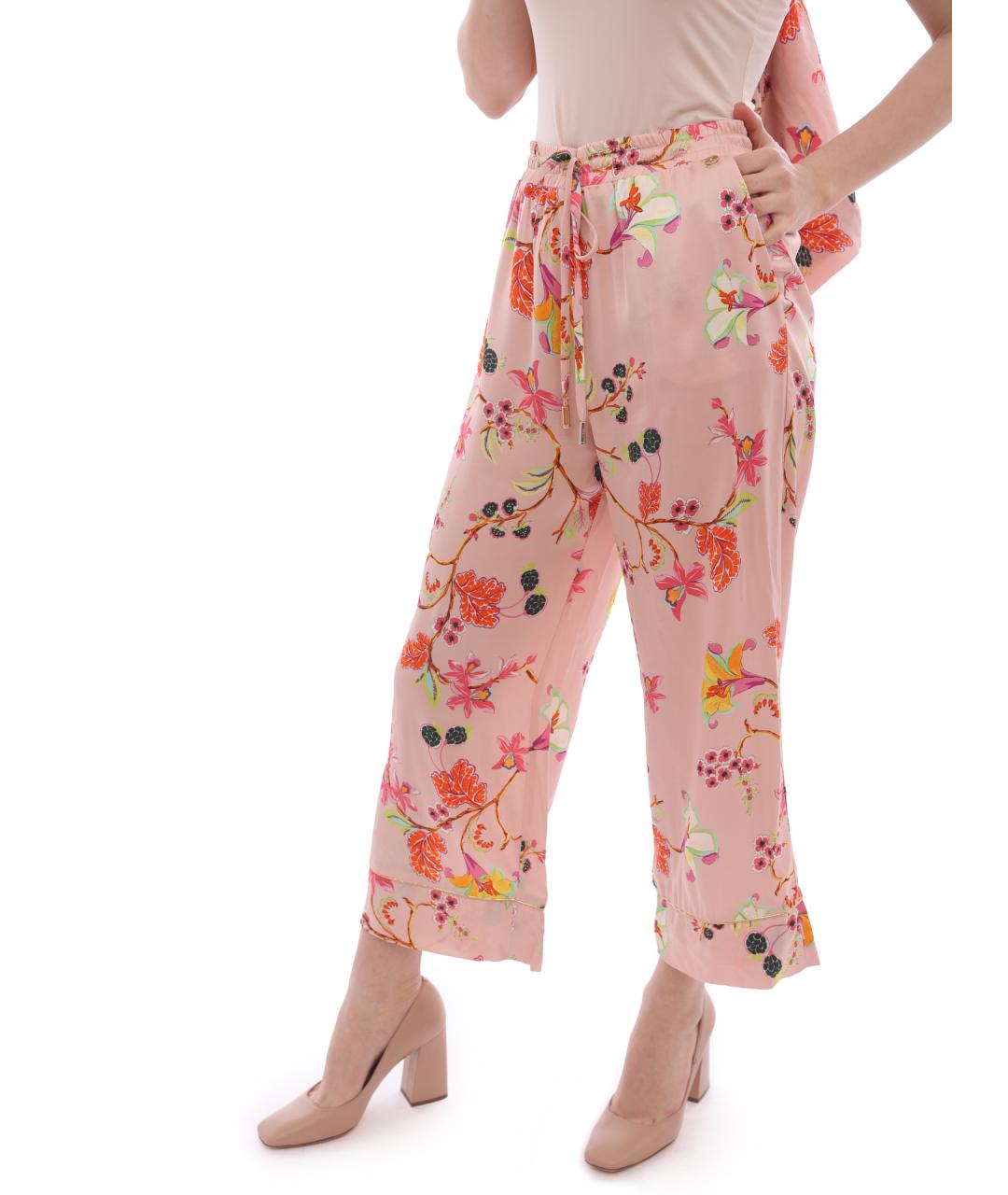 LIU JO Розовые прямые брюки, фото 9