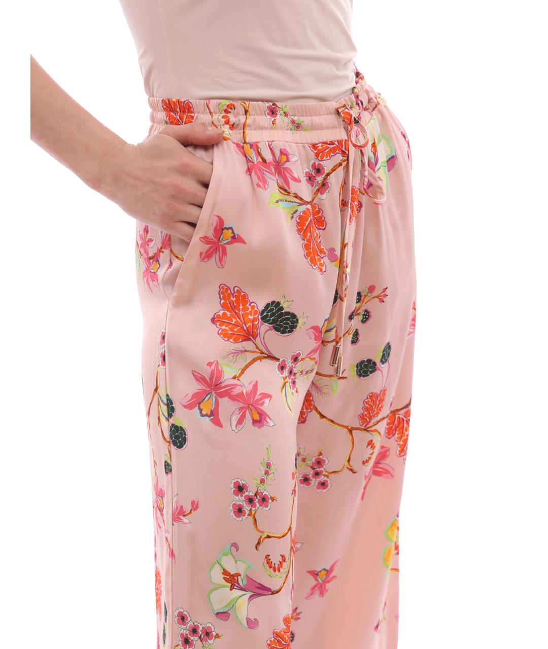 LIU JO Розовые прямые брюки, фото 7