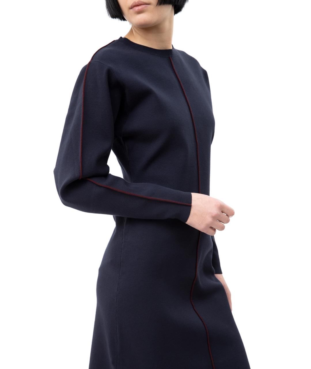 VICTORIA BECKHAM Синее повседневное платье, фото 2