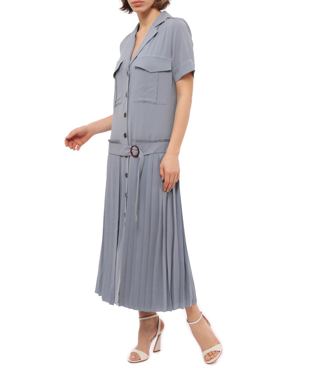 VICTORIA BECKHAM Голубое повседневное платье, фото 1