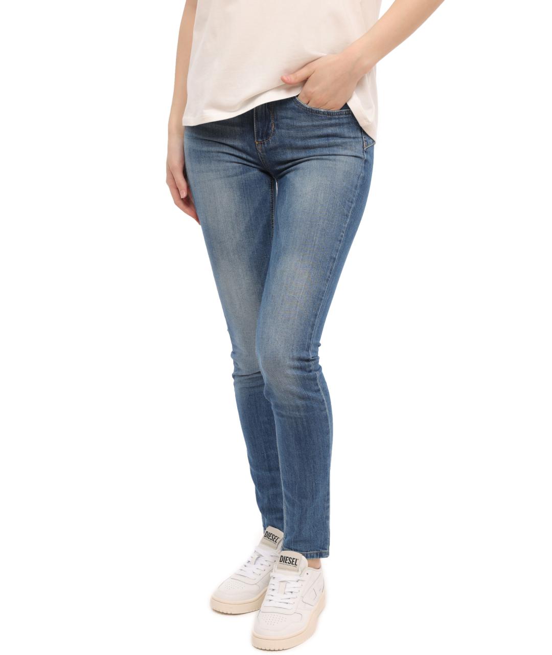 LIU JO Синие прямые джинсы, фото 3