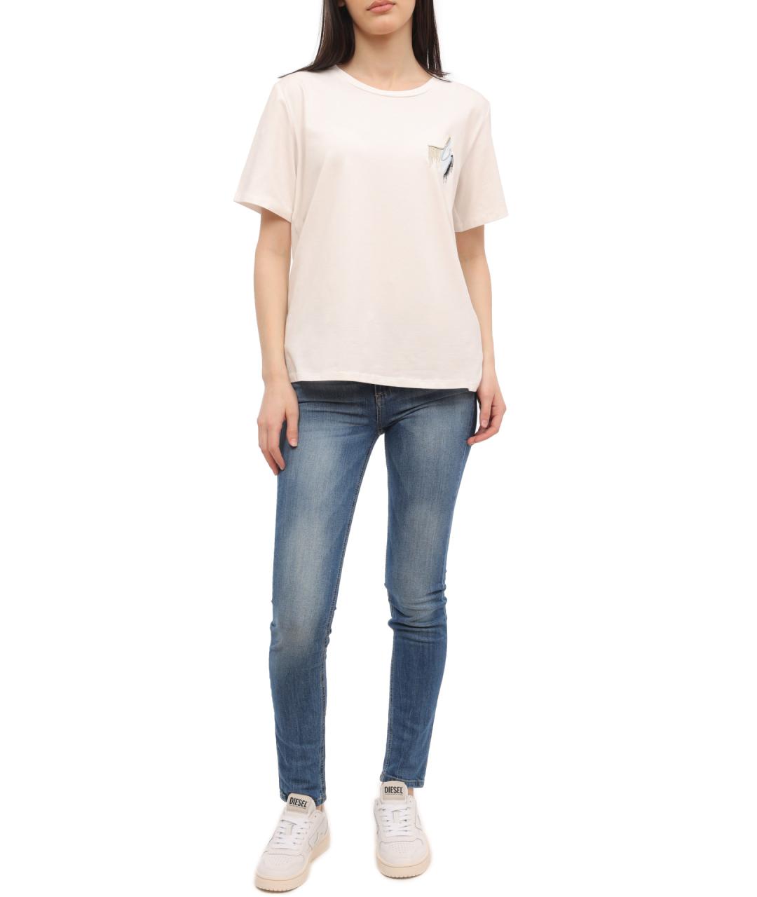 LIU JO Синие прямые джинсы, фото 2