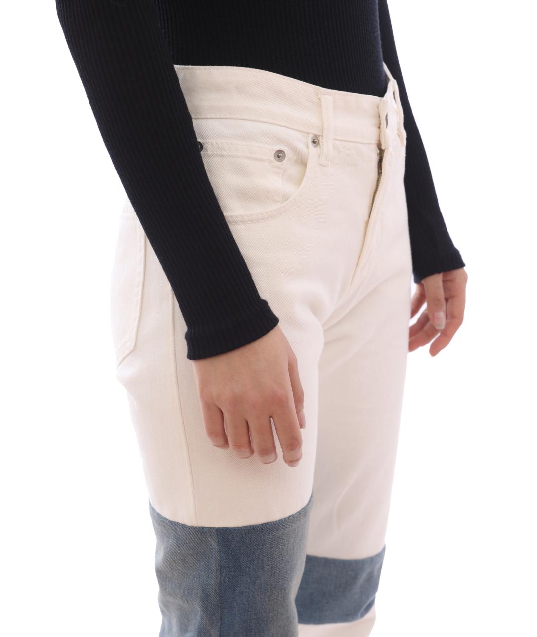 MM6 MAISON MARGIELA Синие прямые джинсы, фото 7