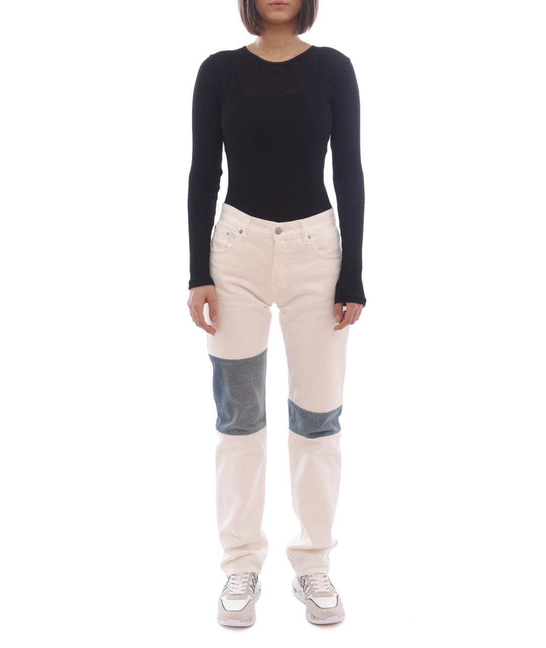 MM6 MAISON MARGIELA Синие прямые джинсы, фото 2