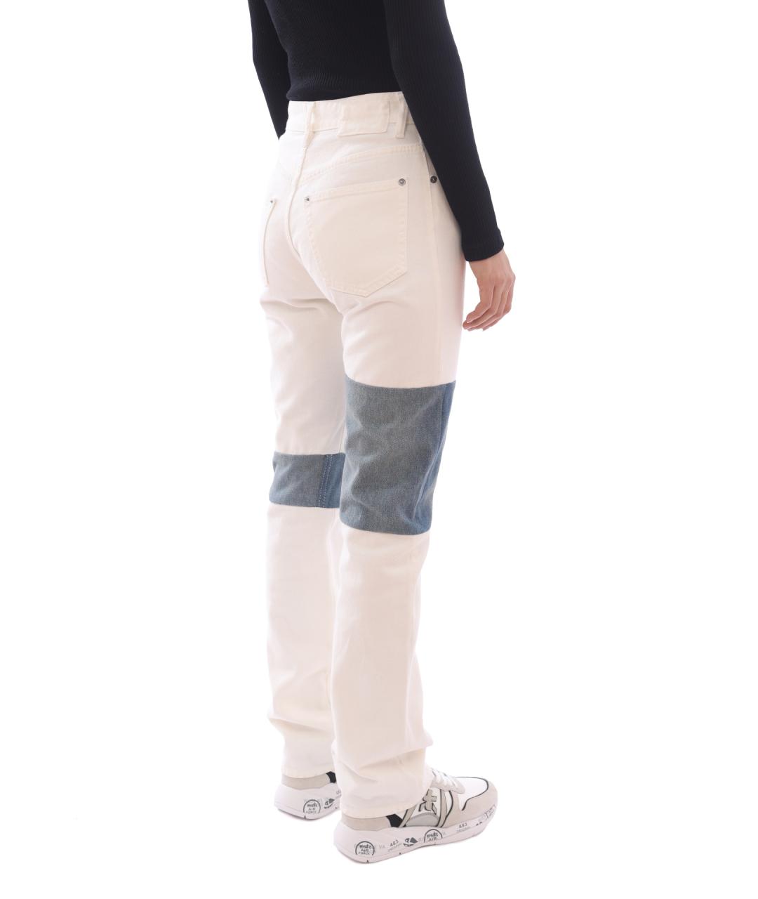 MM6 MAISON MARGIELA Синие прямые джинсы, фото 5